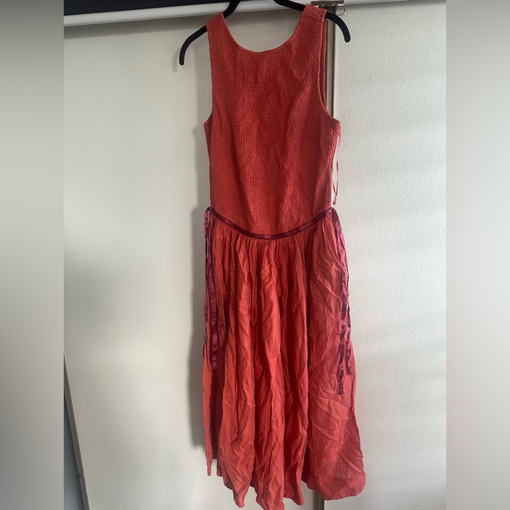 Free People Nightingale Smocked Midi Dress - Picture 3 of 5